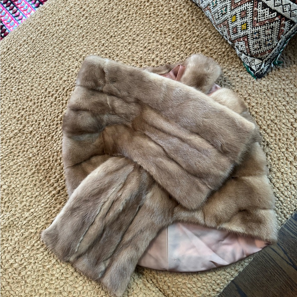 Fur shawl for sale!